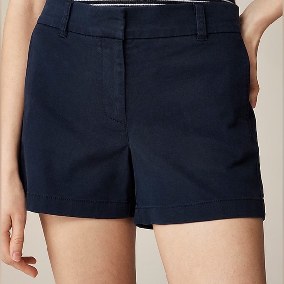 J. Crew Women's 4” Stretch Chino Shorts - Picture 1 of 6
